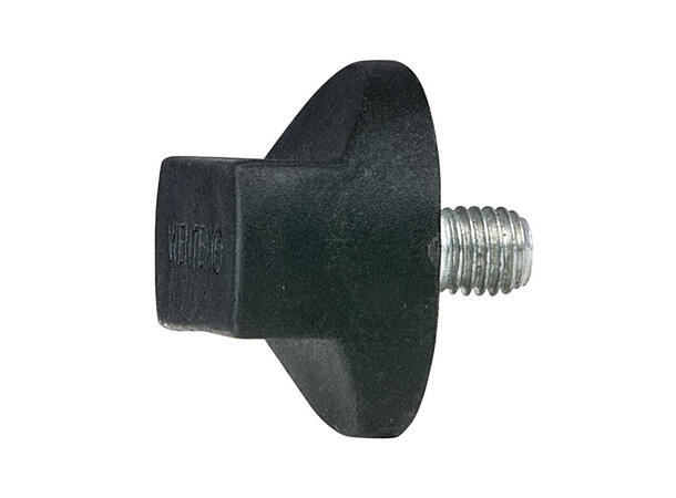 WENTEX 89351 Rotary knob M10x12 (drape support), Black